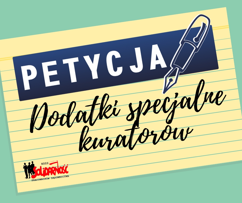 Petycja o wyniki kontroli - "Solidarność" Pracowników Sądownictwa i Prokuratury